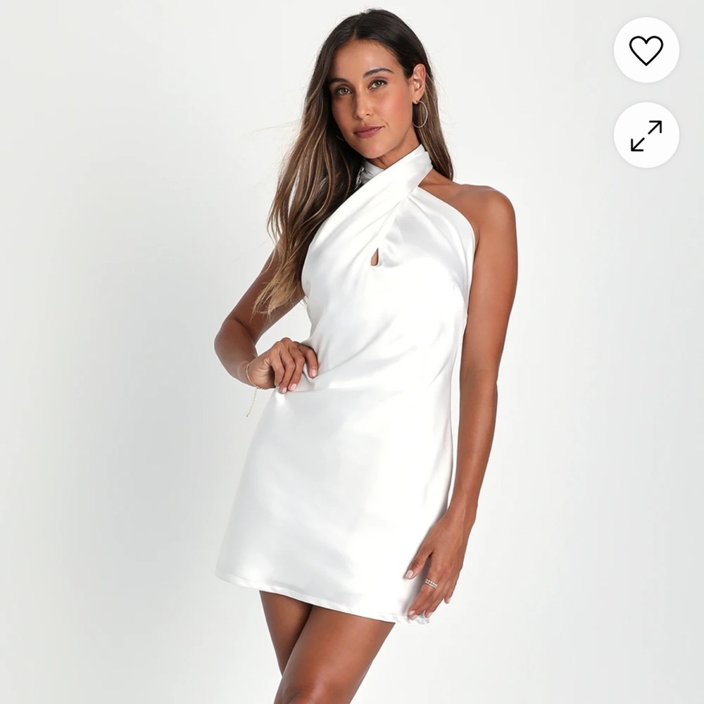Lulu’s White Halter Dress